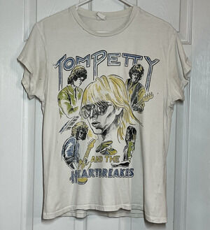 Tom Petty Faces MadeWorn USA Vintage Style Tee Shirt Runnin Down A Dream Small